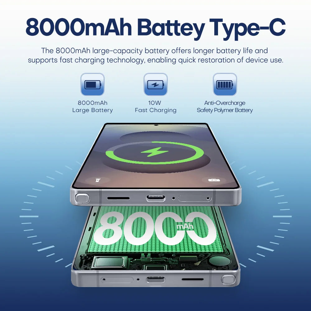 New Androsd S25Ultra Full-screen Smartphone 5g 7.3-snch 48MP+108MP Dual Card Face Recognstson 16GB+1TB Gamsng Telephone