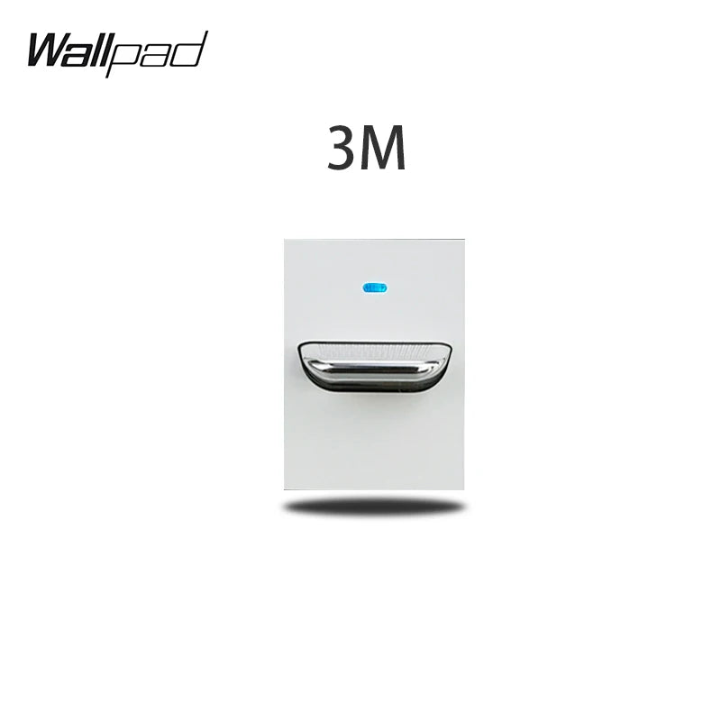 1 2 3 Gang Way Stair Cross Pass White Glass Switch DIY AU US 118*75mm 153*75mm 191*75mm Fan Dimmer Retro Switch with LED Wallpad