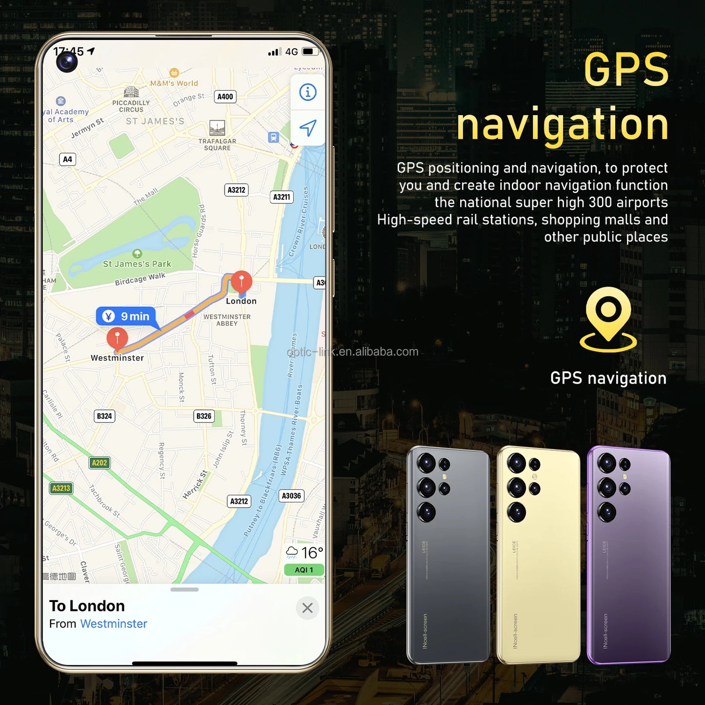 Hot Selling 5G Smartphone S24 S25 Ultra Telephone 7.3 Inch Android Phones Unlocked 16G+1TB Cellphone Mobile Phones 4G 5G