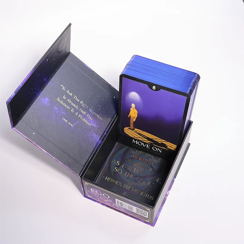 Custom Premium Tarot Deck Printed Eco Friendly 24K Gold Tarot Cards German Wholesale