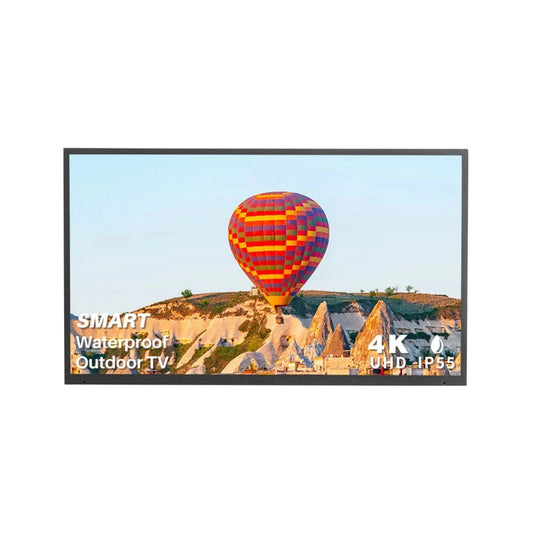 43'' Partial Sun Outdoor TV Waterproof 4K Television, IP55 1000NITS High Brightness Supports Wi-Fi & Wireless Connection