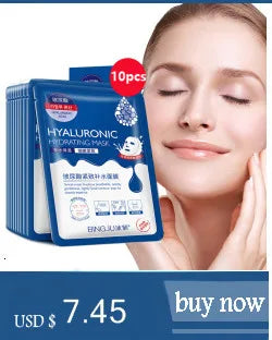 Skin Care Natural Fruit Plant Facial Mask Moisturizing Oil-Control Blueberry Cucumber Pomegranate Fruit Aloe Sheet Face Mask