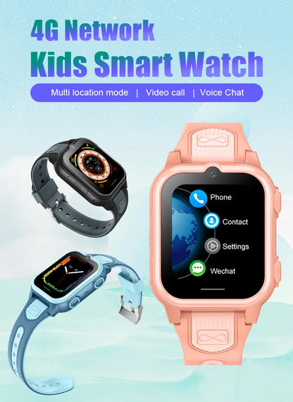 Montre connectée pour enfants 2024, étanche IPX7, avec GPS et traceur GPS intégré, compatible Android et iPhone.