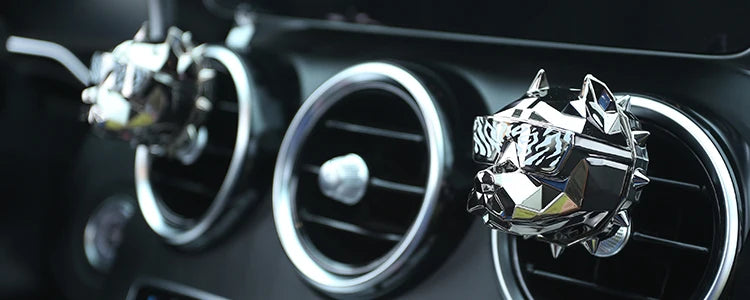 NO PERFUME Bulldog Air Freshener Car Perfume Car Decoration Auto Geur Clip Bulldog Fragrance Scent Parfum Voiture Car Diffuser
