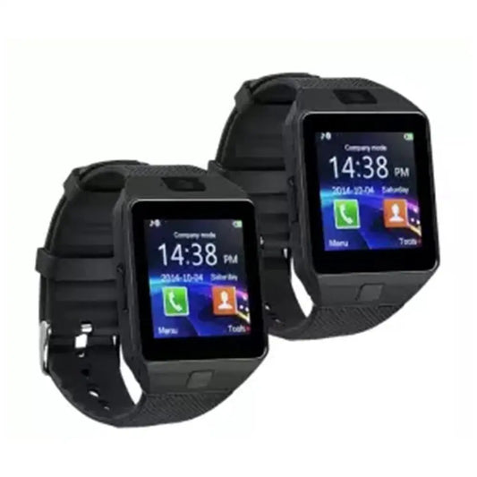 Montre connectée de sport Dz09 pour hommes et femmes, compatible avec iPhone. Bracelet de montre de fitness intelligent pour téléphones Android.