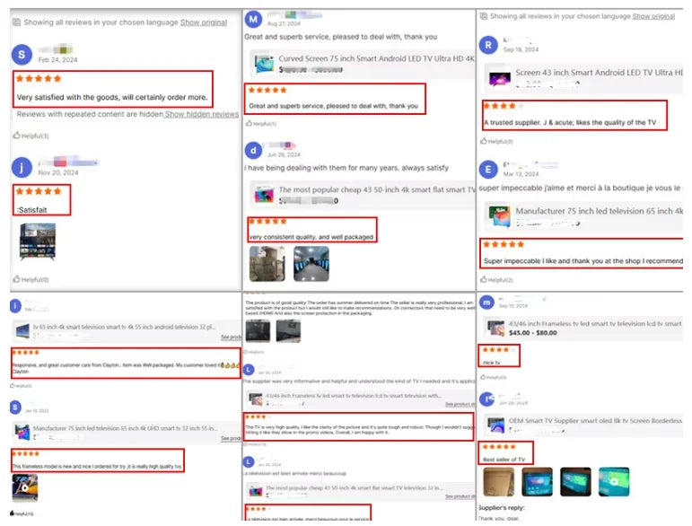 Manufacturer TCL Smart TVs Cheap Television 32 to 100 Inch LED TV Smart with Android WiFi