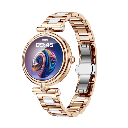 Montre connectée AK62 pour le sport outdoor, étanche 3 ATM, chronomètre LED longue durée, écran AMOLED, design tactile cuir, compatible Bluetooth, Android et iPhone.