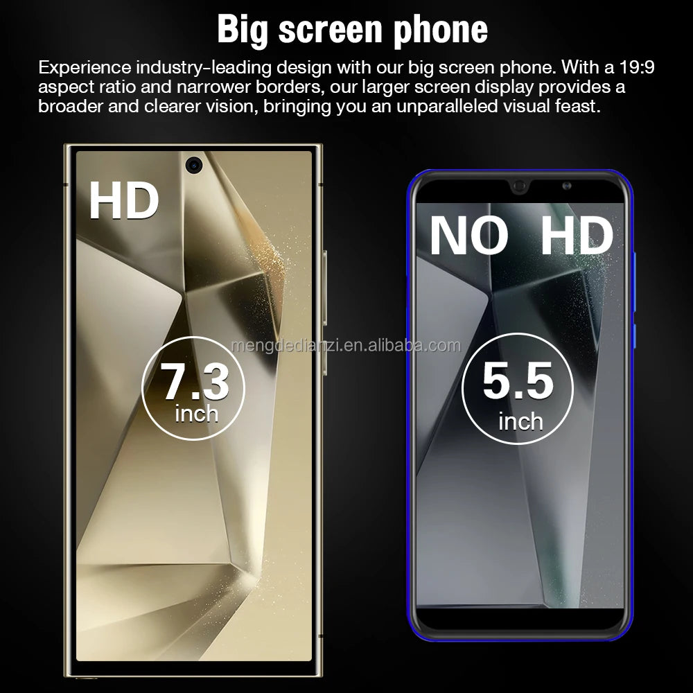 2023 Original Note 20 Ultra Smartphone 16GB+1TB 7.3 Inch AMOLED Screen Android 10.0 Spanish New 2023 Note 20 U1tra Telephone