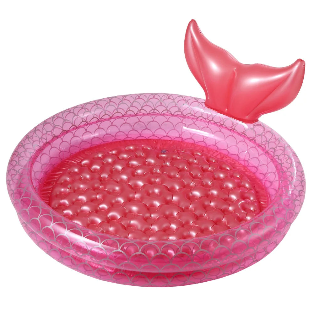 Piscine gonflable sirène en PVC épais Ins, idéale pour les bébés et les jeunes enfants, piscine à balles océan.