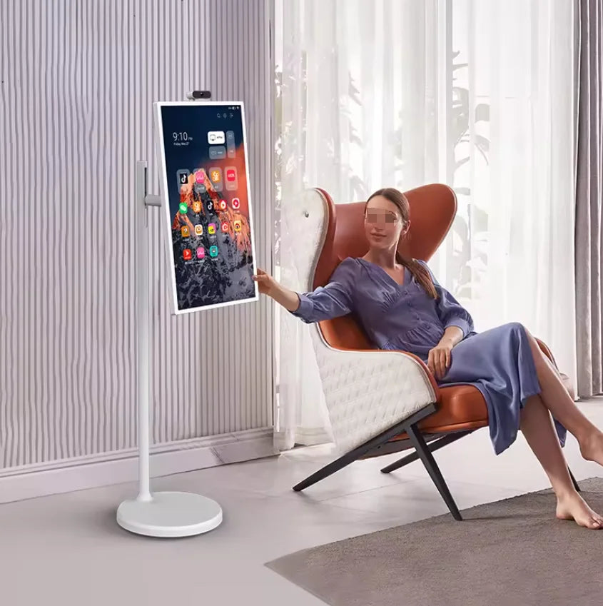 New Style Movable Smart Televisions 21.5 Inch Android Tv Full Hd Interactive Portable Tv for Home