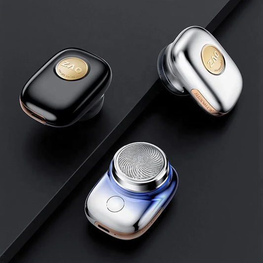 Rasoir électrique rechargeable USB Yuanshi Zao IPX7 pour hommes, mini rasoir de poche, utilisation sur peau sèche ou humide, tondeuse à barbe lavable IPX7