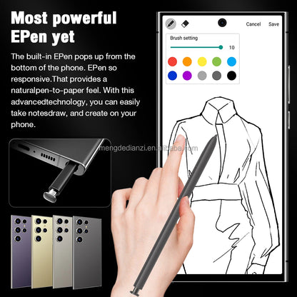 2023 Original Note 20 Ultra Smartphone 16GB+1TB 7.3 Inch AMOLED Screen Android 10.0 Spanish New 2023 Note 20 U1tra Telephone