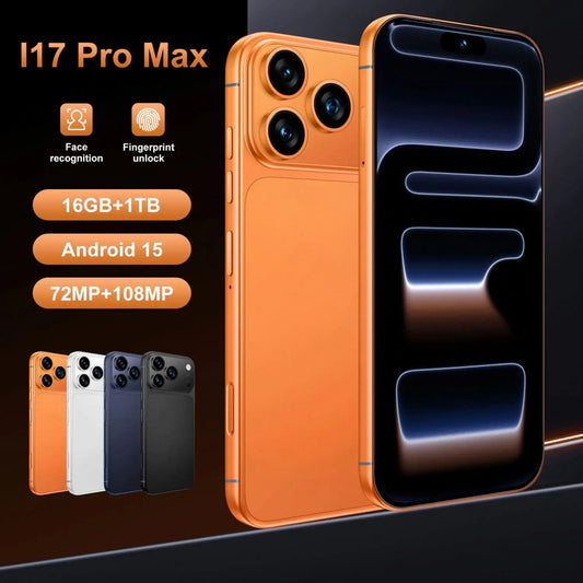 Dernières tendances : Smartphone I17 Pro, téléphone portable 4G/5G de haute qualité avec écran de 6,9 ​​pouces