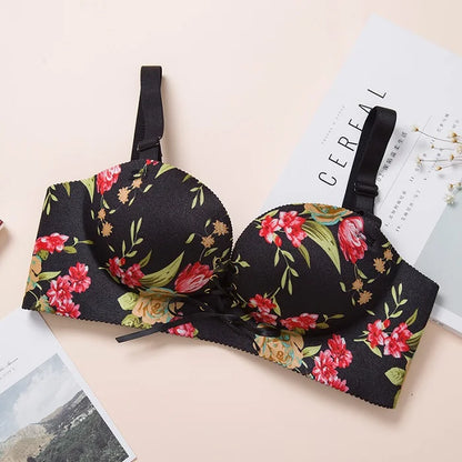 bras for women Rope straps Palm support Steel-free bra with air-permeable bra One-piece Lattice push up sexy bra 80A 80B 80C 85C