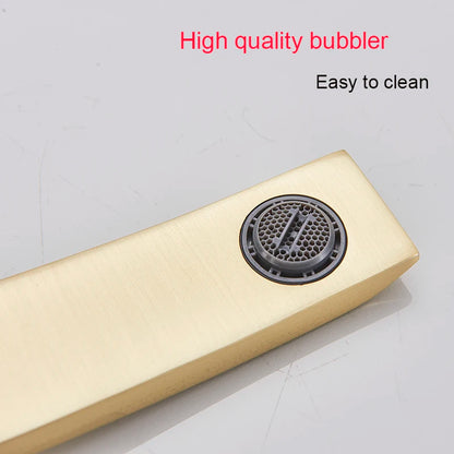 Chrome Basin Faucet  Washing Basin Mixer Deck Mounted Cold and Hot Bathroom Faucet