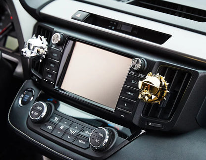 NO PERFUME Bulldog Air Freshener Car Perfume Car Decoration Auto Geur Clip Bulldog Fragrance Scent Parfum Voiture Car Diffuser