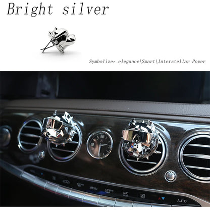 NO PERFUME Bulldog Air Freshener Car Perfume Car Decoration Auto Geur Clip Bulldog Fragrance Scent Parfum Voiture Car Diffuser