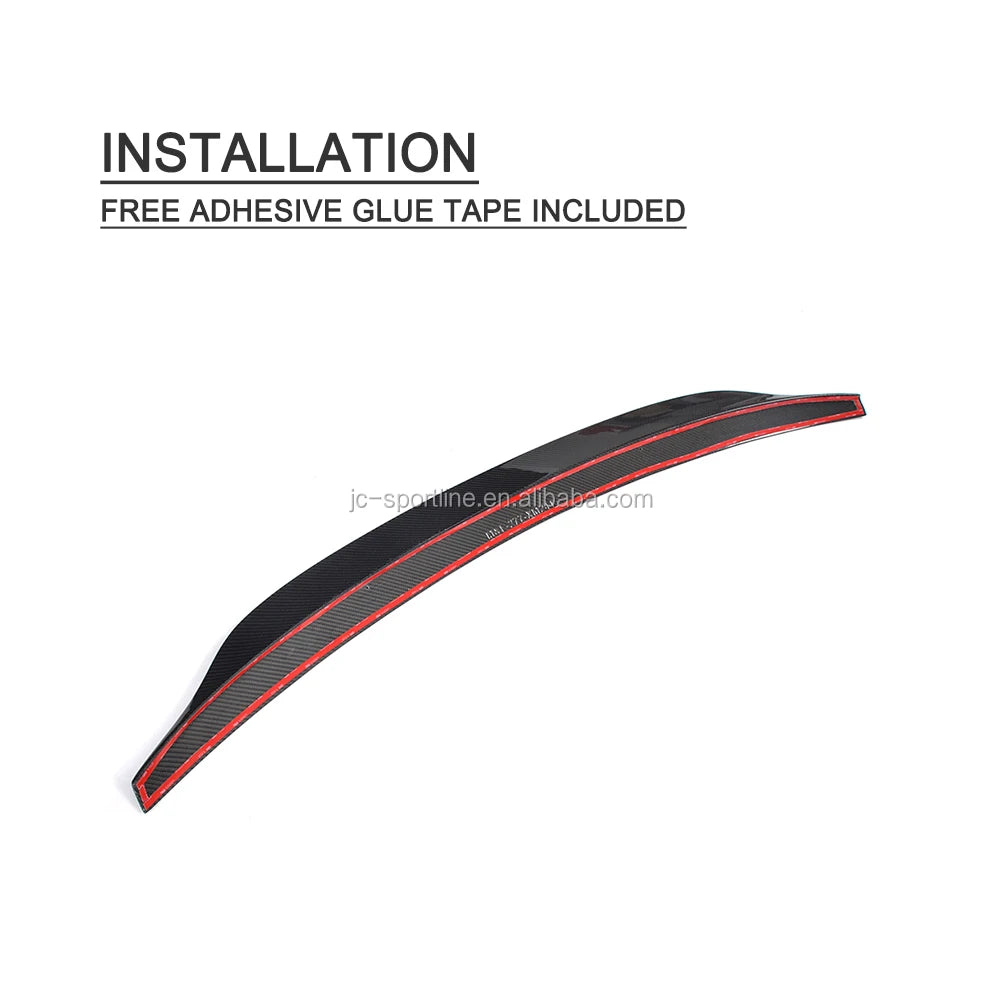 CA Style Carbon Fiber S4 Car Spoilers for Audi A4 B9 SLINE S4 Sedan 4-Door 17-18