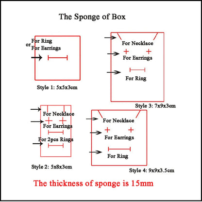 24pcs Square Jewelry Packaging Box 9*7cm Purple paper Necklace Ring Earrings Bracelet Gift Box for Valentine's Day High Quality