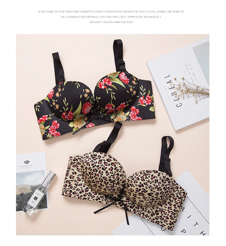 bras for women Rope straps Palm support Steel-free bra with air-permeable bra One-piece Lattice push up sexy bra 80A 80B 80C 85C