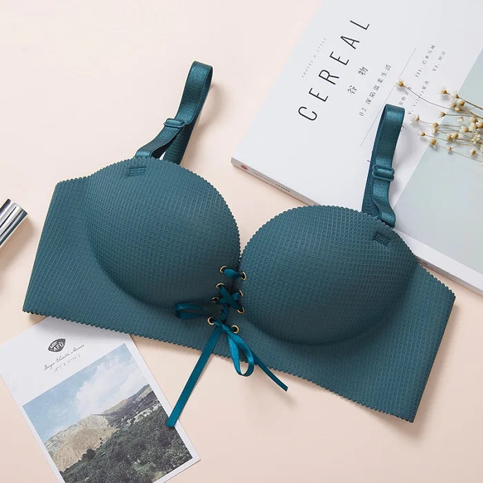 bras for women Rope straps Palm support Steel-free bra with air-permeable bra One-piece Lattice push up sexy bra 80A 80B 80C 85C