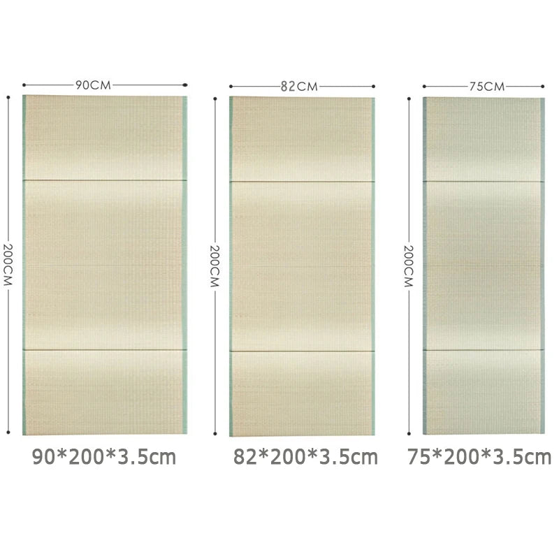 Folding JapaneseComfortable  Tatami Mattress Mat Rectangle Large Foldable Floor Straw Mat For  Sleeping Tatami Mat Flooring