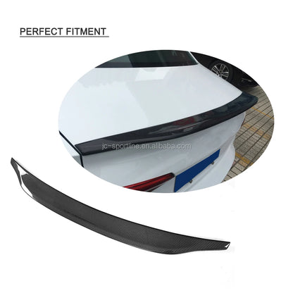 CA Style Carbon Fiber S4 Car Spoilers for Audi A4 B9 SLINE S4 Sedan 4-Door 17-18