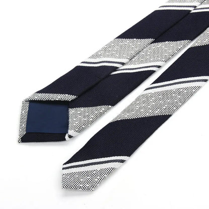 Fashion Tie Classic Men's Stripe Necktie Casual Cotton Suits Bowknots Neck Ties Male Business Skinny Slim Ties Colourful Cravat