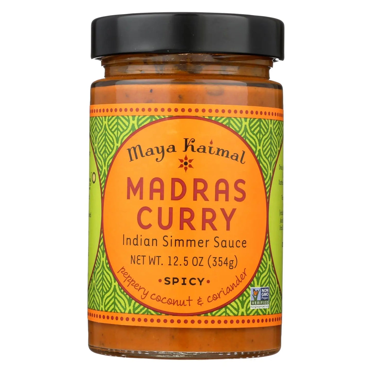 UD2 Maya Kaimal Madras Curry Simmer Sauce Case 6-12.5 oz Soybean Coconut Chili Oyster Sauce Ingredients Packaged Bag Sachet Box
