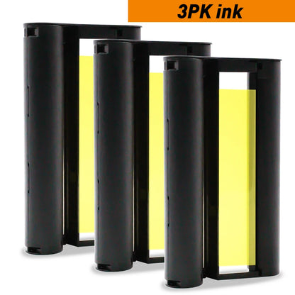 InkExpress Ink Cassette Photo Paper Set Compatible for Canon Selphy CP900 CP910 CP1200 CP1300 Photo Printer KP-36IN KP-108IN