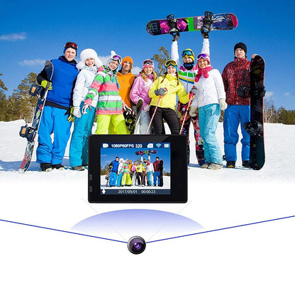 Ultra HD 4K Action Camera H9R WiFi 12MP 2" LCD 30M  Waterproof 170D Remote Control Helmet Bicycle Video Camera Outdoor Sport Cam