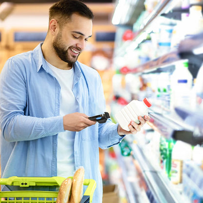 Eyoyo 2D Phone Back Clip Bluetooth Barcode Scanner Portable Barcode Reader Data Matrix Code 1D 2D QR Scanner Android IOS System