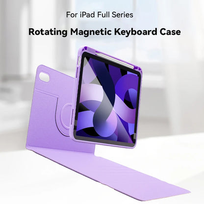 Detachable Magnetic Rotation Tablet Keyboard Case for ipad Pro air 10.5 With Wireless 10inch bluetooth Keyboard With Pencil Slot