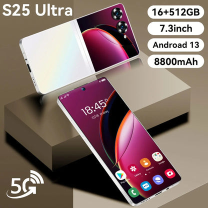 2025 NEW Brand Original S25 Ultra 5g Telephone 6.8 Inch 16Gb+514GB Android Smartphone Android 14 64MP 6999Amh 4G Mobile Phones