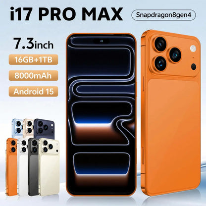 Dernières tendances : Smartphone I17 Pro, téléphone portable 4G/5G de haute qualité avec écran de 6,9 ​​pouces
