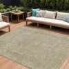 HMS 3' X 5' Brown Beige Abstract Indoor Outdoor Area Rug Handmade Wool Cut Pile for Living Room Bedroom Persian Style Washable