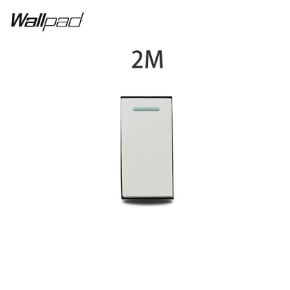 1 2 3 Gang Way Stair Cross Pass White Glass Switch DIY AU US 118*75mm 153*75mm 191*75mm Fan Dimmer Retro Switch with LED Wallpad