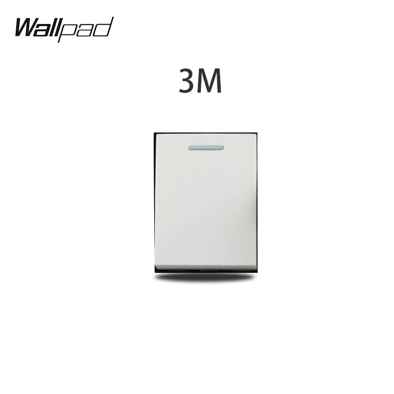 1 2 3 Gang Way Stair Cross Pass White Glass Switch DIY AU US 118*75mm 153*75mm 191*75mm Fan Dimmer Retro Switch with LED Wallpad