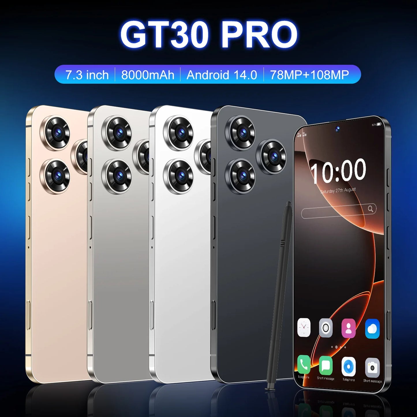 RTS 2025 New Original Infinix Unlocked 5G GT30 PRO Telephone 16g+512GB Android Gaming Mobile Phone Cellphone Smartphone GT20 Pro