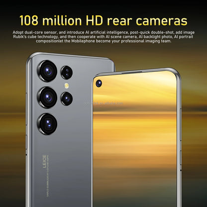 Hot Selling 5G Smartphone S24 S25 Ultra Telephone 7.3 Inch Android Phones Unlocked 16G+1TB Cellphone Mobile Phones 4G 5G