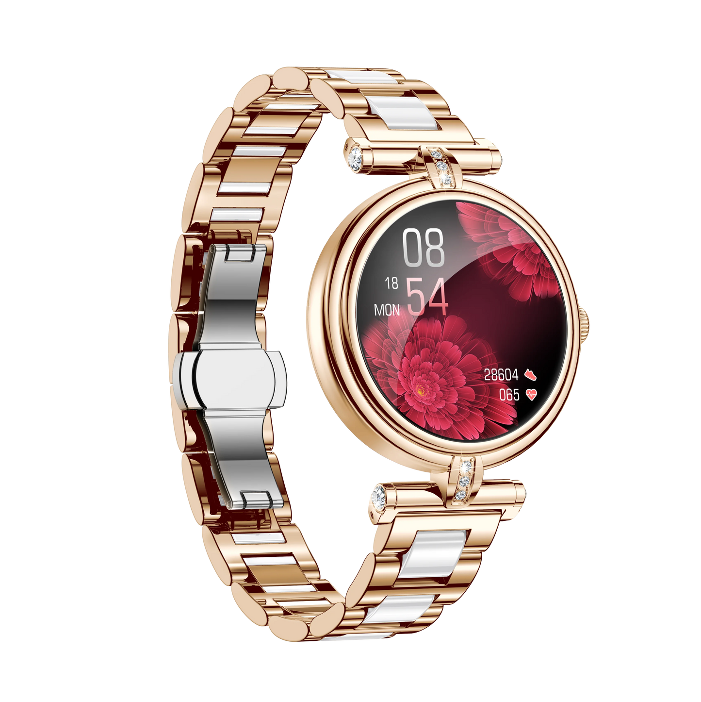 Montre connectée AK62 pour le sport outdoor, étanche 3 ATM, chronomètre LED longue durée, écran AMOLED, design tactile cuir, compatible Bluetooth, Android et iPhone.