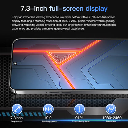 New Product 7.3 Inch 16GB+1TB 6800 MAh 5G Smartphone t Echno Phone Original Povo 5 Pro Mobile Phone Android 13.0 Telephone