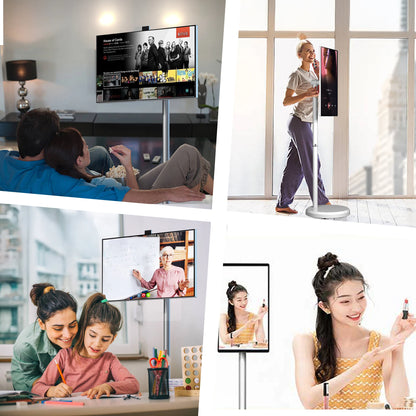 Téléviseur intelligent portable 2025 Trend avec écran tactile LED 27 pouces et support mobile HD 32 pouces, 4G+64G