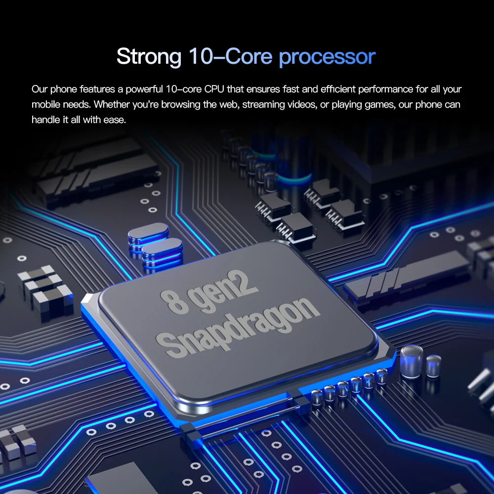 New Product 7.3 Inch 16GB+1TB 6800 MAh 5G Smartphone t Echno Phone Original Povo 5 Pro Mobile Phone Android 13.0 Telephone