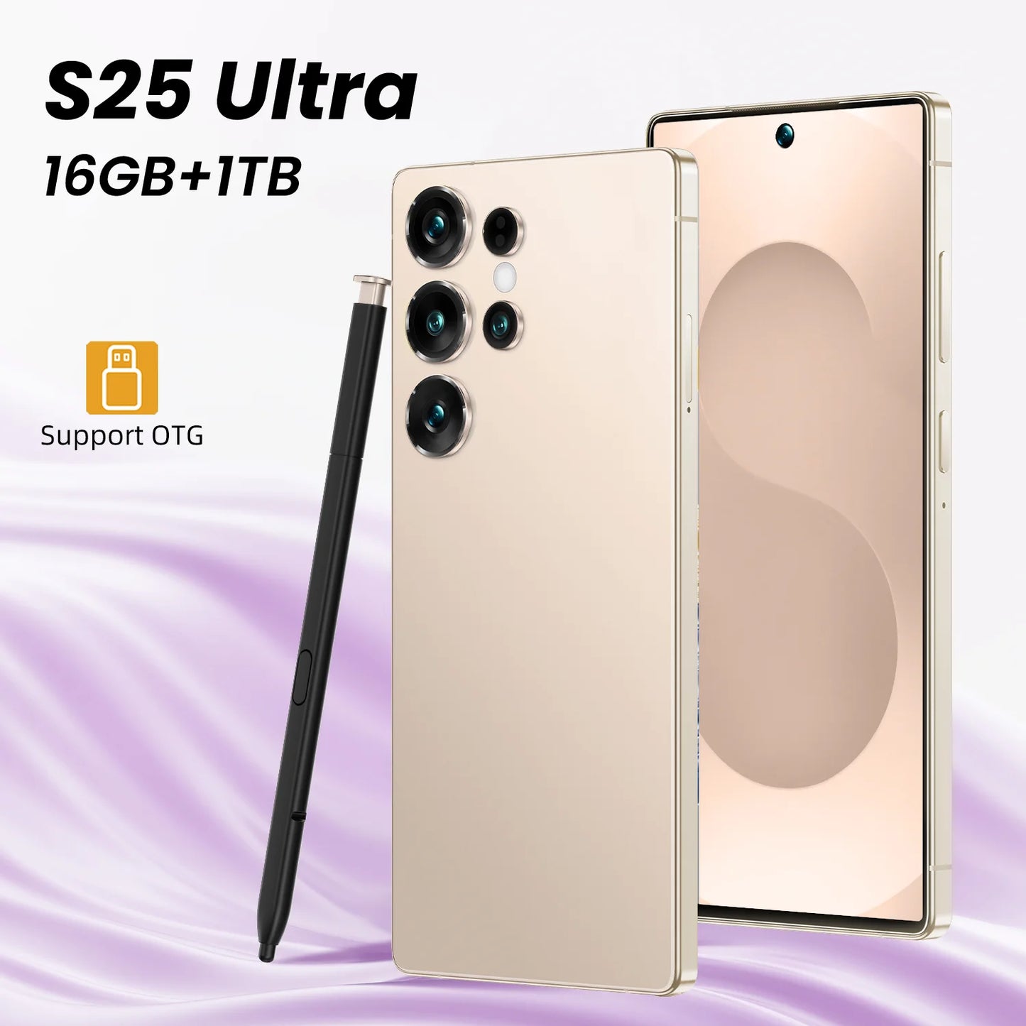 S-Pen Android Phone S25 Ultra Smartphone 7 inch 8+256gb Telephone Fast Charging Unlock 4G WIFI S25 Mobile Phone