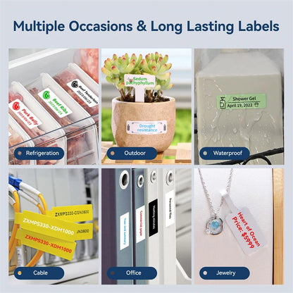 Niimbot B18 Thermal Transfer Label Printer Mini Label Maker for Perfume/Cable/Garden Self-Adhesive Labels Long-term Storage