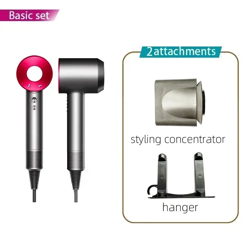 2025 Super Hair Dryer 220V Leafless Hair Dryer Personal Hair Care Styling Negative Ion Tool Schedule Negative Ion Electric Dryer