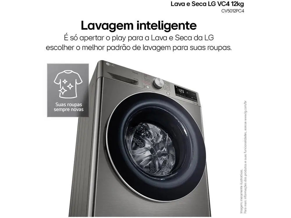 Chauffe-eau intelligent LG VC4 CV5012PC4 12 kg avec intelligence artificielle, couleur argent, 110 V