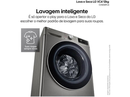 Chauffe-eau intelligent LG VC4 CV5012PC4 12 kg avec intelligence artificielle, couleur argent, 110 V