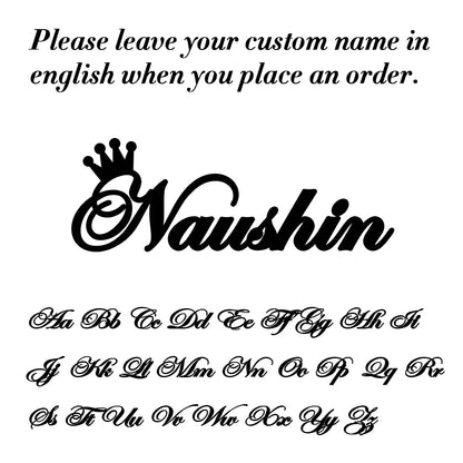 Sipuris Custom Name Necklace Women Jewelry Stainless Steel Golden Choker Cuban Chain Heart Ribbon Nameplate Pendant Necklace